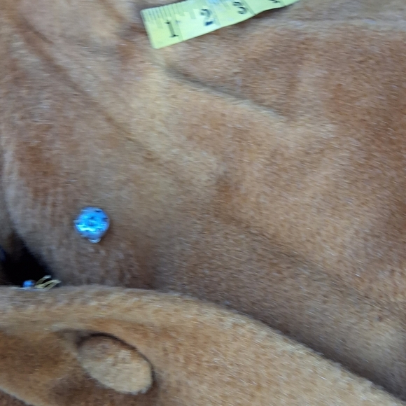 Lilli Ann 1950s mustard pumpkin mohair wing coat with Mink collar - Picture 3 of 16